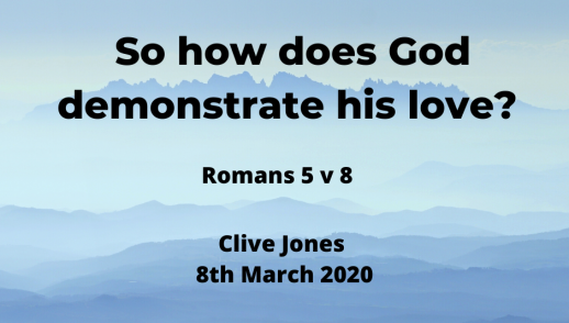 How does God show us he loves us?